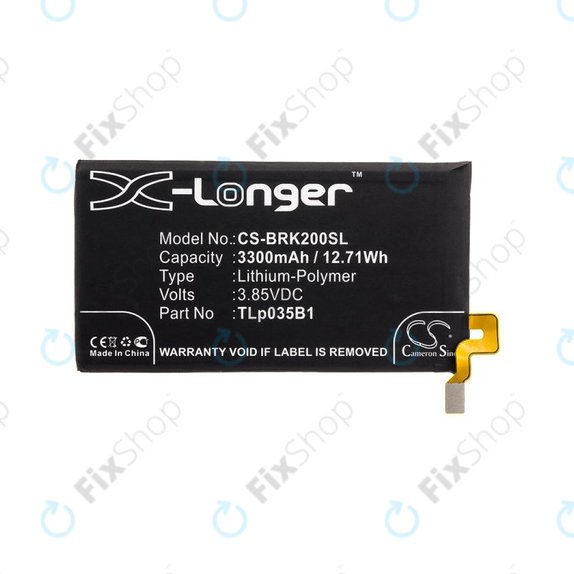 Батерия за Blackberry BBF 100, 3300mAh, Li-Pol, 3.85V, TLp035B1, HQ