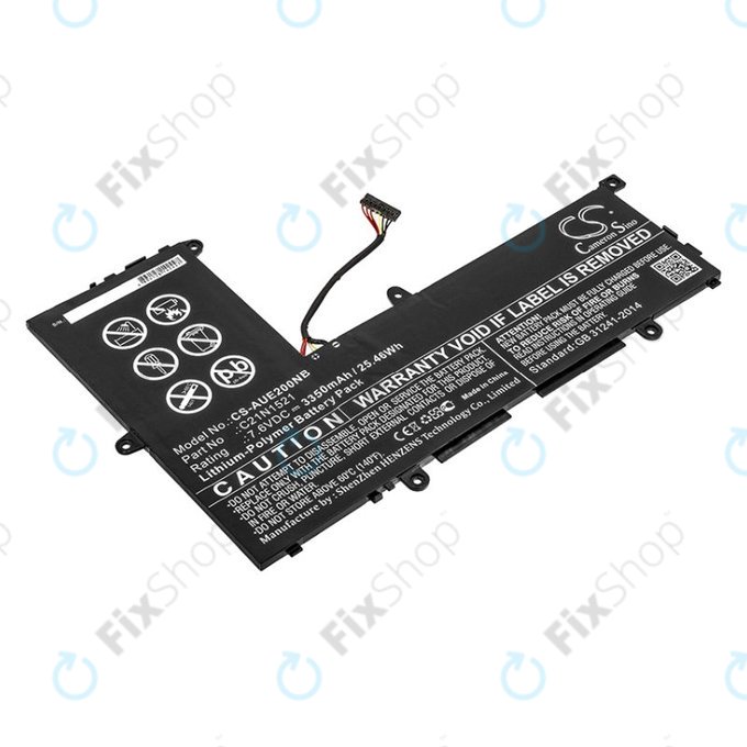 Батерия за Asus VivoBook E200, L200, Eeebook X206, 3350mAh, Li-Pol, 7.6V, C21N1521, HQ