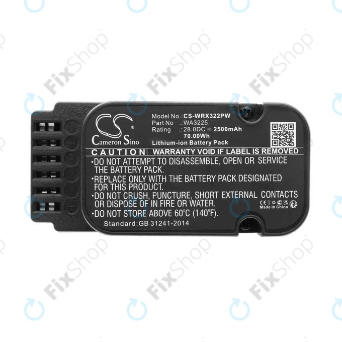 Батерия за Worx Landroid WG790, WG796, L1500, L2000, 2500mAh, Li-Ion, 28V, WA3225, HQ