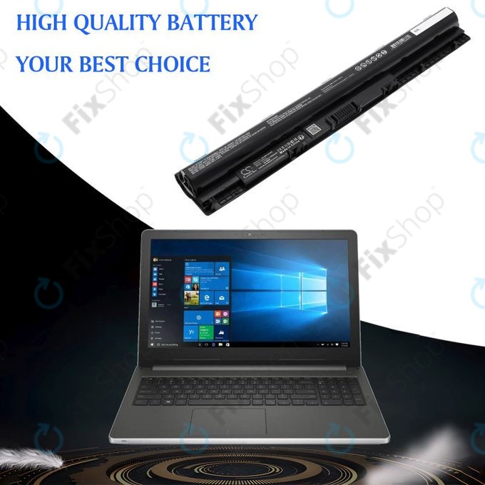 Батерия за Dell Inspiron 14, 15, 17, Vostro 14, 15, 2600mAh, Li-Ion, 14.8V, GXVJ3, HQ