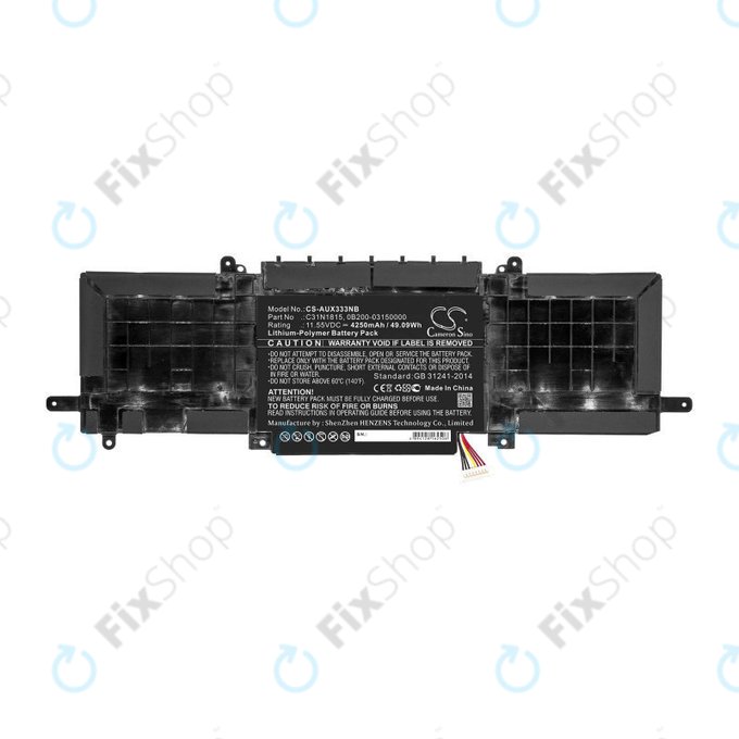 Батерия за Asus Zenbook UX333FN, Zenbook UX333FA, 4250mAh, Li-Pol, 11.55V, C31N1815, HQ