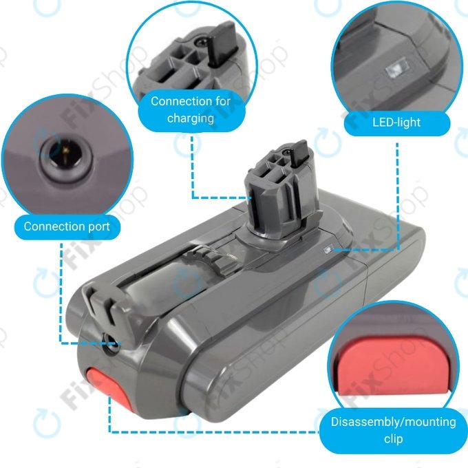 Батерия за Dyson V11, SV15, SV18, 970938-01, Li-Ion 25.2V 3600mAh