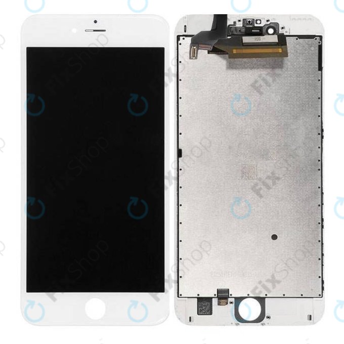 Дисплей за iPhone 6S Plus, White, Тъчскрийн с рамка
