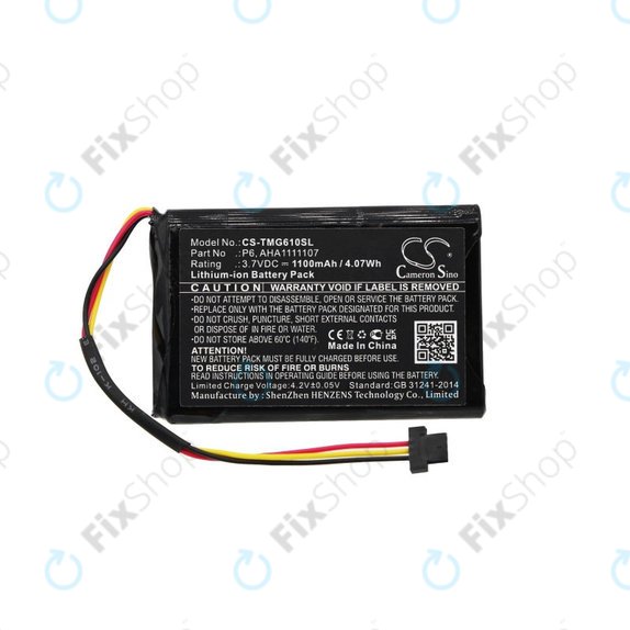 Батерия за TomTom Go 610, 1100mAh, Li-Ion, 3.7V, LAHA1111107, HQ