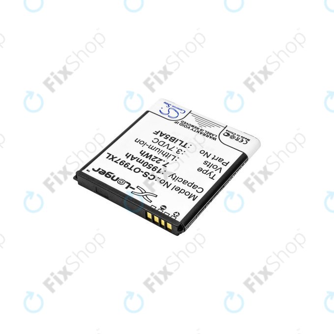 Батерия за Alcatel One Touch 997, X Pop, TCL S710, S800, 1950mAh, Li-Ion, 3.7V, TLiB5AF, HQ