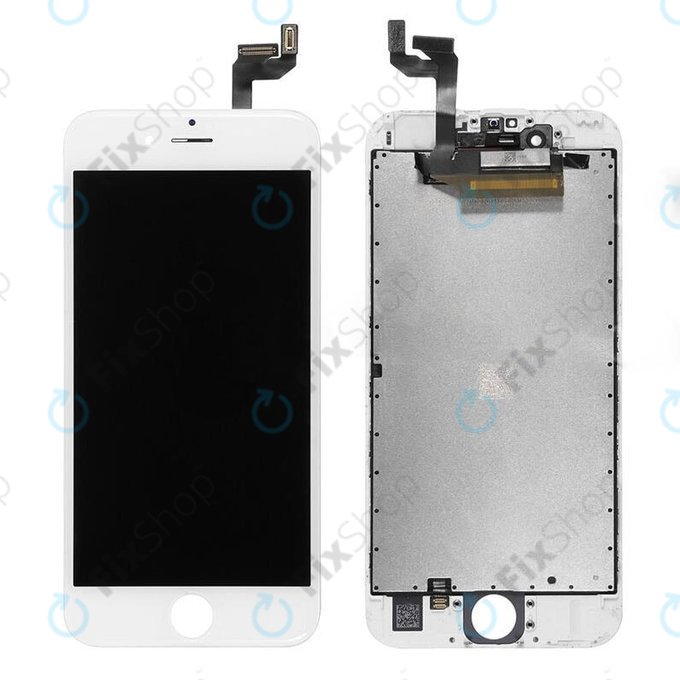 Дисплей за iPhone 6S, White, Тъчскрийн с рамка