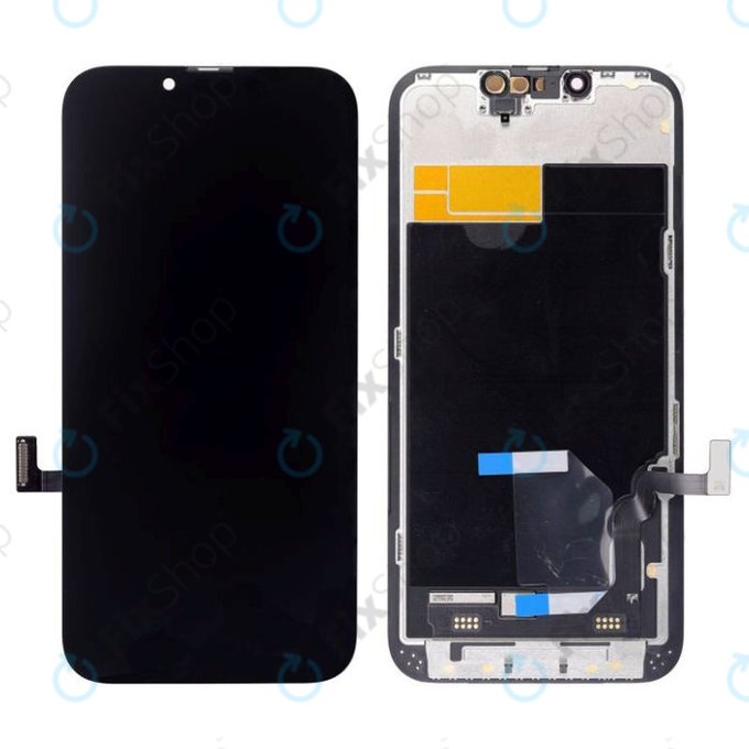 Дисплей Hard OLED за iPhone 13, Тъчскрийн с рамка, FixPremium