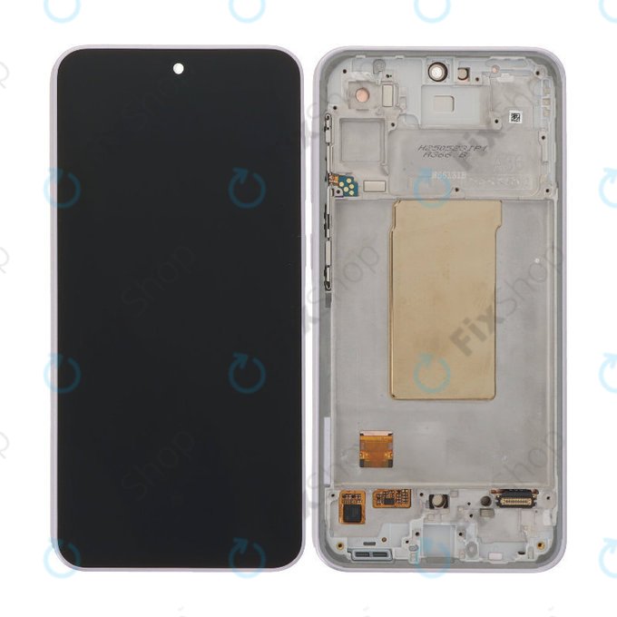 Дисплей OLED за Samsung A36 A366E, Awesome Lavender, Тъчскрийн с рамка