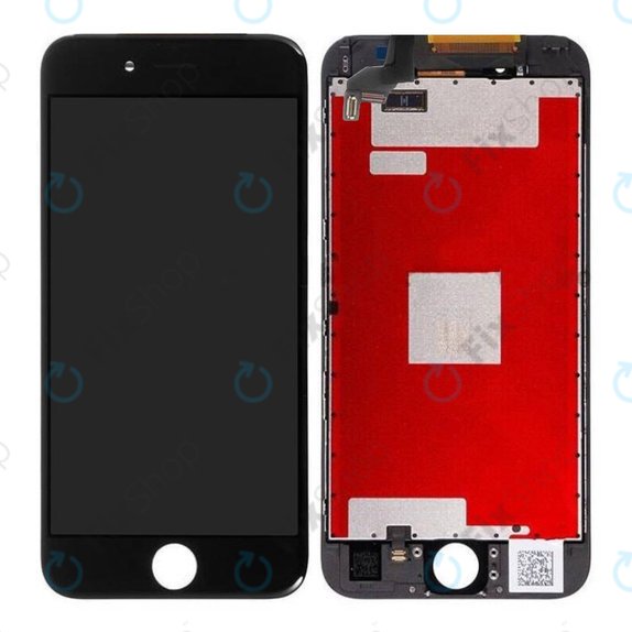 Дисплей за iPhone 6S, Black, Тъчскрийн с рамка