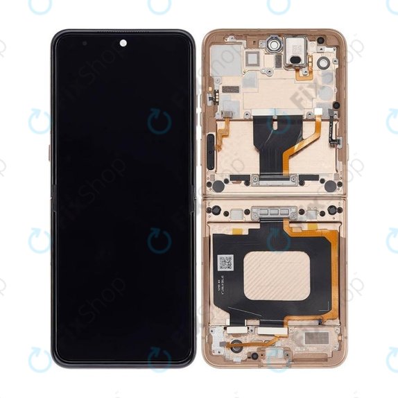 Дисплей за Motorola Razr 60 Ultra, Mountain Trail, Тъчскрийн с рамка, 5D68C29812 Genuine Service Pack