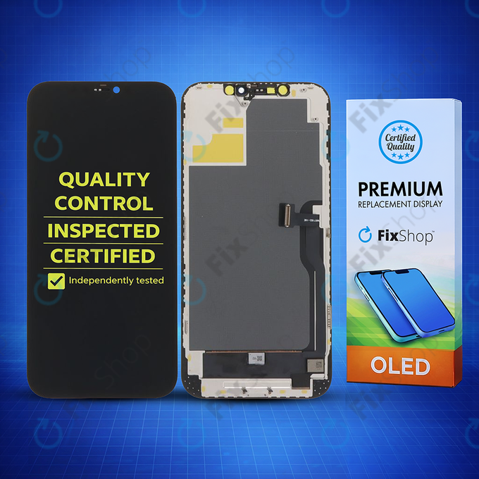 Дисплей Soft OLED за iPhone 12 Pro Max, Тъчскрийн с рамка, DIAGNOSTIC