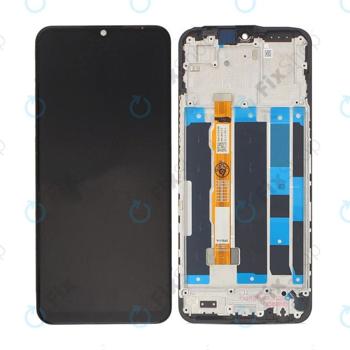 дисплей за Vivo Y35 5G V2230A, Тъчскрийн и рамка, черен, Black, TFT
