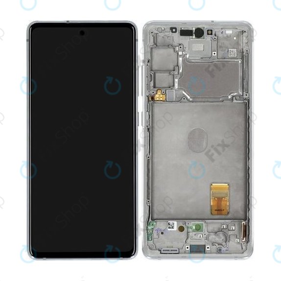 дисплей за Samsung S20 FE 5G G781B, Тъчскрийн и рамка, GH82-24214B, GH82-24215B, GH82-31320B, Cloud White, Genuine Service Pack