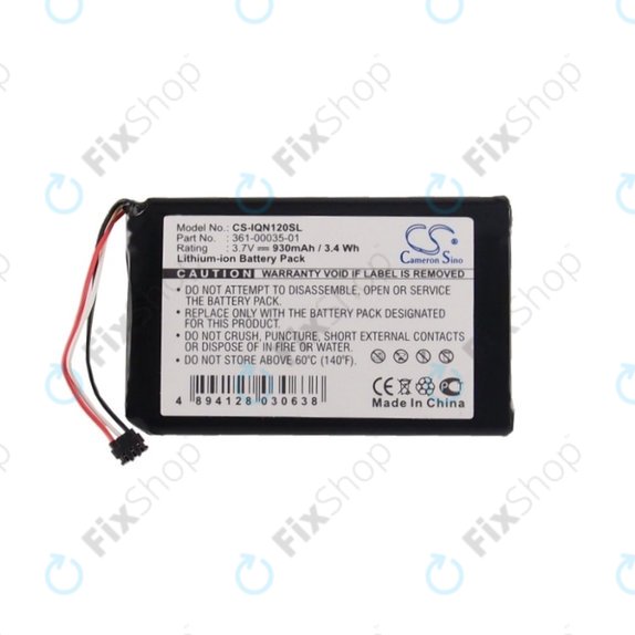 Батерия за Garmin Drive Assist 50, 50LMT, 51, 51LMT, Nuvi 1200, 1205, 1205W, 1250, 1255W, 1260, 1260W, 140T, 150T, 2595LM, 2595LMT, 930mAh, 361-00035-01, HQ