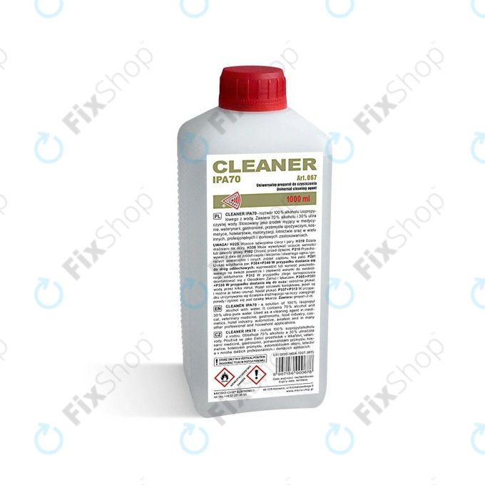 Изопропилов алкохол 70%, 1000 мл, Cleanser IPA