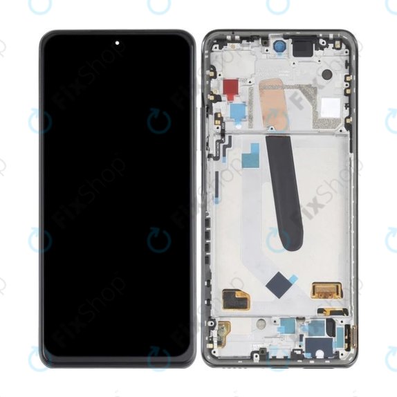дисплей OLED за Xiaomi Mi 11i, Тъчскрийн и рамка, черен, Black