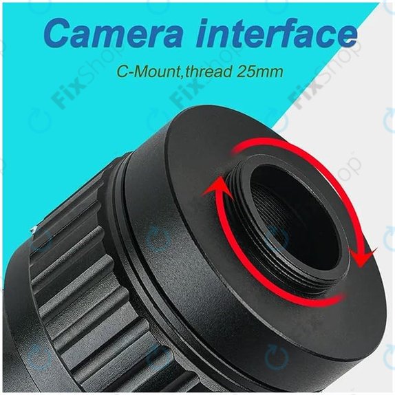 CTV адаптер 1X за тринокулярен микроскоп, C-Mount
