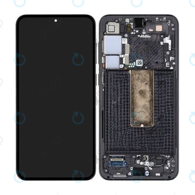 дисплей за Samsung S23 Plus S916B, Тъчскрийн и рамка, GH82-30478A, GH82-30476A, GH82-30477A, Phantom Black, Genuine Service Pack