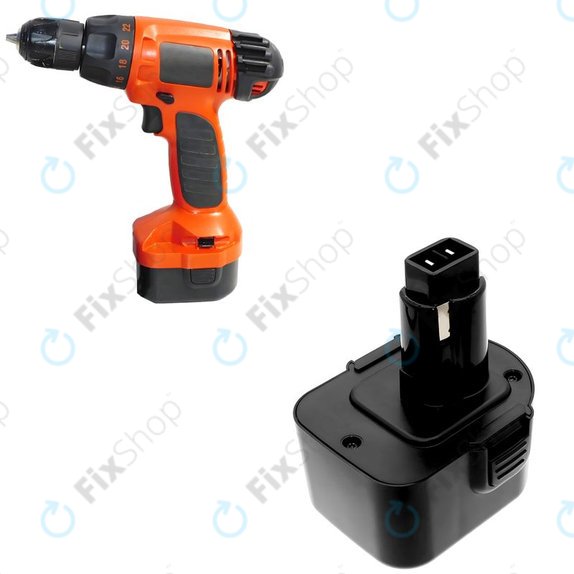 Батерия за Black & Decker Cd1202, 2100mAh, Ni-MH, 12V, PS130A, HQ