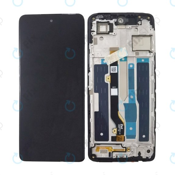 дисплей за Infinix Note 30, Тъчскрийн и рамка, Obsidian Black, TFT