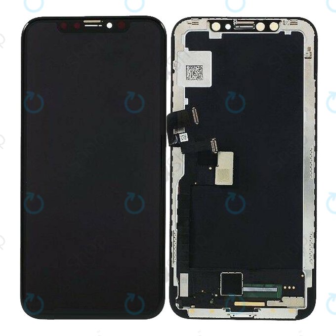 Дисплей Soft OLED за iPhone XS Max, Тъчскрийн с рамка, FixPremium