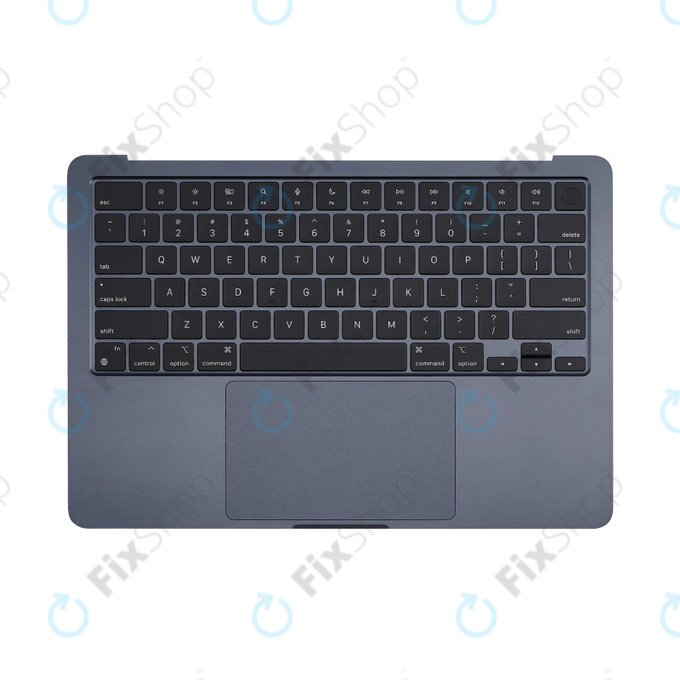 Горен корпус с клавиатура за MacBook Air 13", A3113 (2024), с US клавиатура и батерия, Midnight, 661-40230, Genuine Apple
