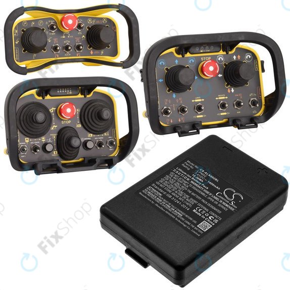 Батерия за Autec Funkfernsteuerung Air, Modular AJM, 1400mAh, Li-Ion, 7.4V, LPM02, HQ