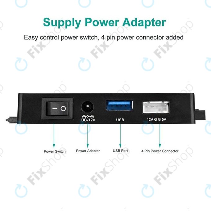USB 3.0 към SATA / IDE адаптер за 2.5" и 3.5" HDD/SSD и оптични устройства