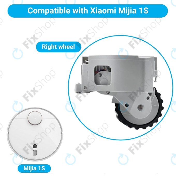 Колело с мотор за Xiaomi Mijia 1S, дясно, White