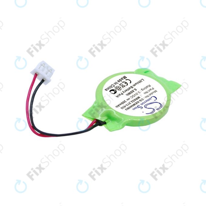 Резервна батерия за Dell Latitude E6320, 200mAh, Lithium, 3V, 077-A00, HQ