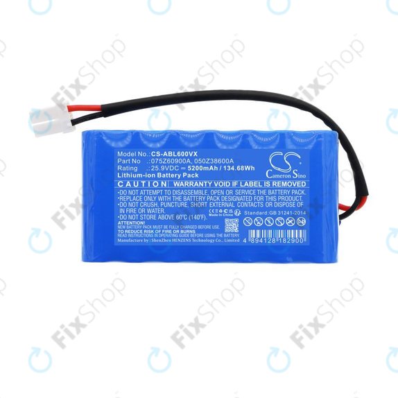 Батерия за Wiper i130S, Ambrogio Twenty Elite, 5200mAh, Li-Ion, 25.9V, 075Z60900A, HQ