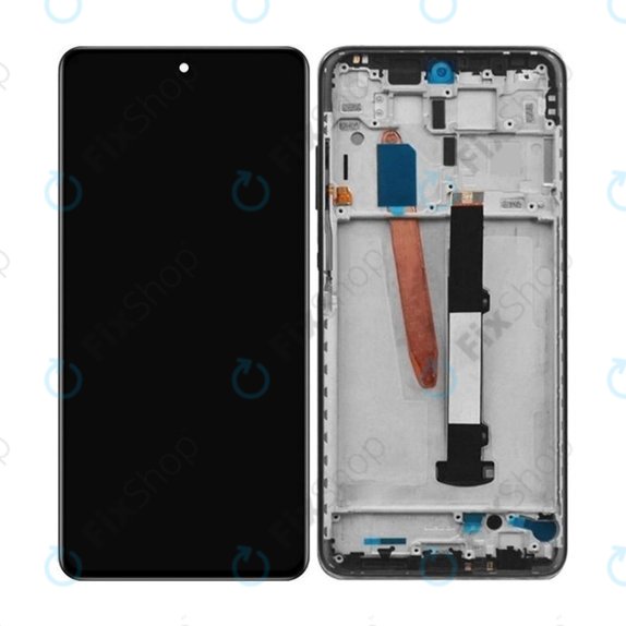 дисплей за Xiaomi Poco X3 NFC, Тъчскрийн и рамка, Shadow Grey, TFT