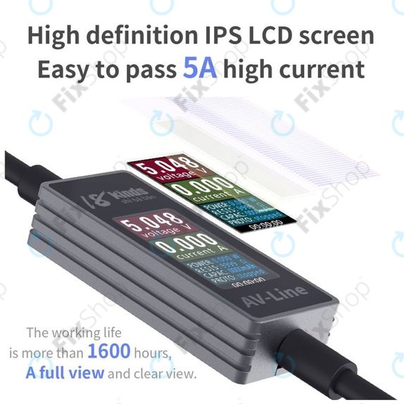 Интелигентен кабел за зареждане с детекция (Lightning – USB-A), AV-Line