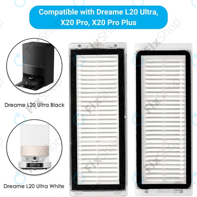 HEPA филтър, 2 бр. за Xiaomi Dreame L20 Ultra, X20 Pro, X20 Pro Plus