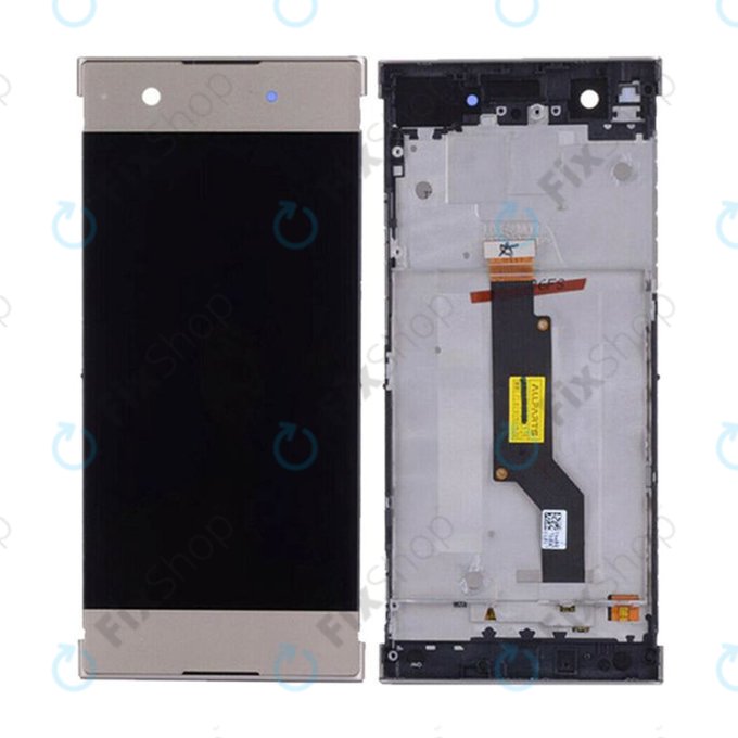 дисплей за Sony Xperia XA1 G3121, Тъчскрийн и рамка, Gold, TFT