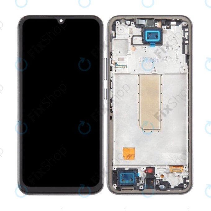 дисплей за Samsung A34 5G A346B, Тъчскрийн и рамка, Graphite, TFT