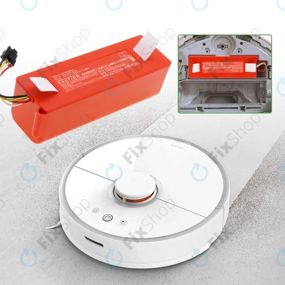 Батерия за Xiaomi Roborock E-series, Q-series, S-series, BRR-2P4S-5200, Li-Ion 14.4V, 5200mAh, HQ