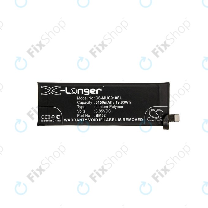 Батерия за Xiaomi Mi Note 10 M190F4AG, 5150mAh, Li-Pol, 3.85 V, BM52, HQ