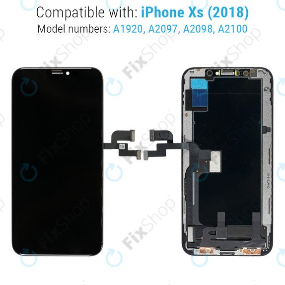 Дисплей за iPhone XS, Тъчскрийн с рамка, Refurbished
