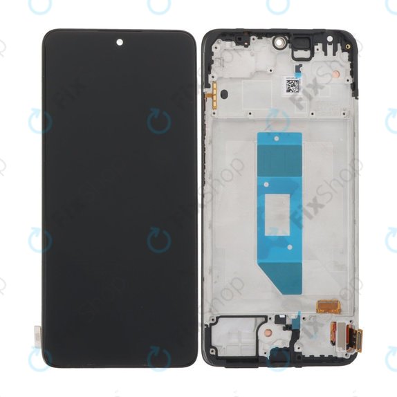 Дисплей OLED за Xiaomi Redmi Note 14 Pro 4G 24116RACCG, Midnight Black, Тъчскрийн с рамка