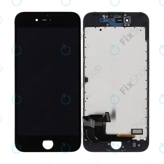Дисплей In-Cell за iPhone 7, Black, Тъчскрийн с рамка, FixPremium