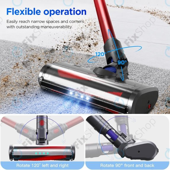 Подова глава с LED светлина за Dyson V-series, Outsize