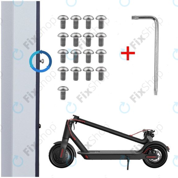 Винтове за долен капак на батерията - резба M3, 17бр. за Xiaomi Mi Electric Scooter 1S, 2 M365, Essential, Pro, Pro 2