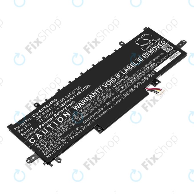 Батерия за Asus ZenBook 14, Flip 14, 4200mAh, Li-Pol, 11.55V, C31N1841, HQ