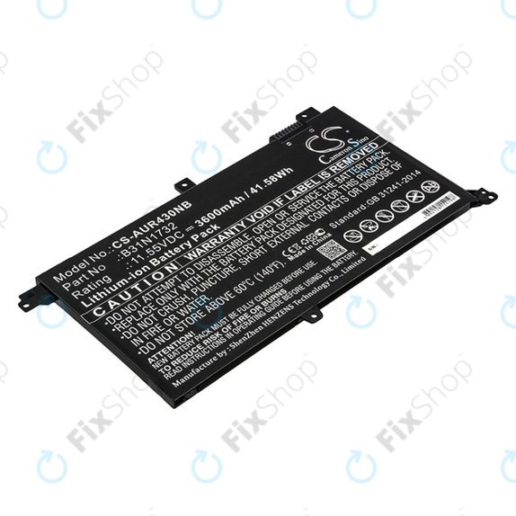 Батерия за Asus VivoBook S14, S430FA, 3600mAh, Li-Ion, 11.55V, B31N1732, HQ