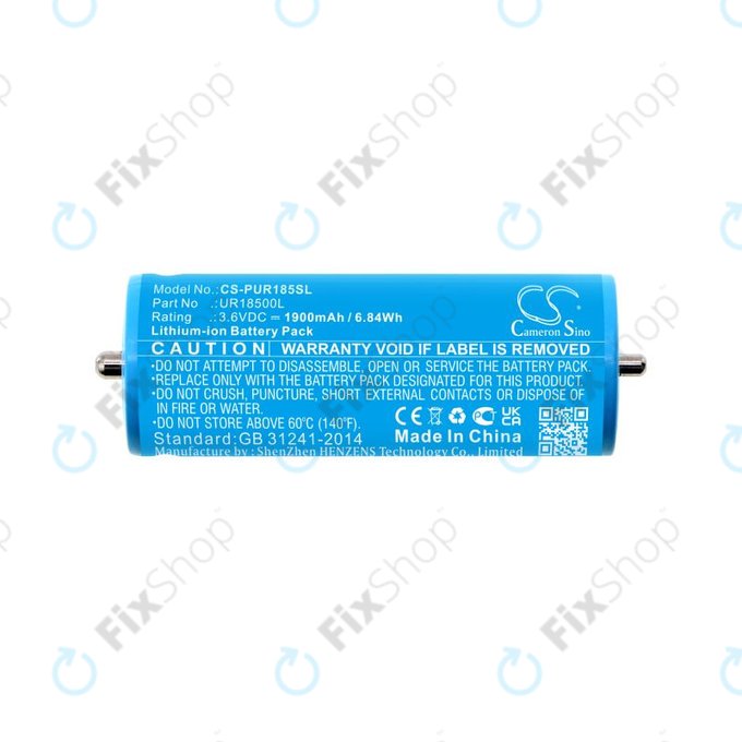 Батерия за Braun Silk-épil 5, Silk-épil 7, Silk-épil 9, 1900mAh, Li-Ion, 3.6V, UR18500L, HQ