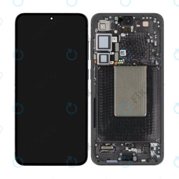 дисплей за Samsung S24 Plus S926B, Тъчскрийн и рамка, GH82-33410A, Onyx Black, Genuine Service Pack