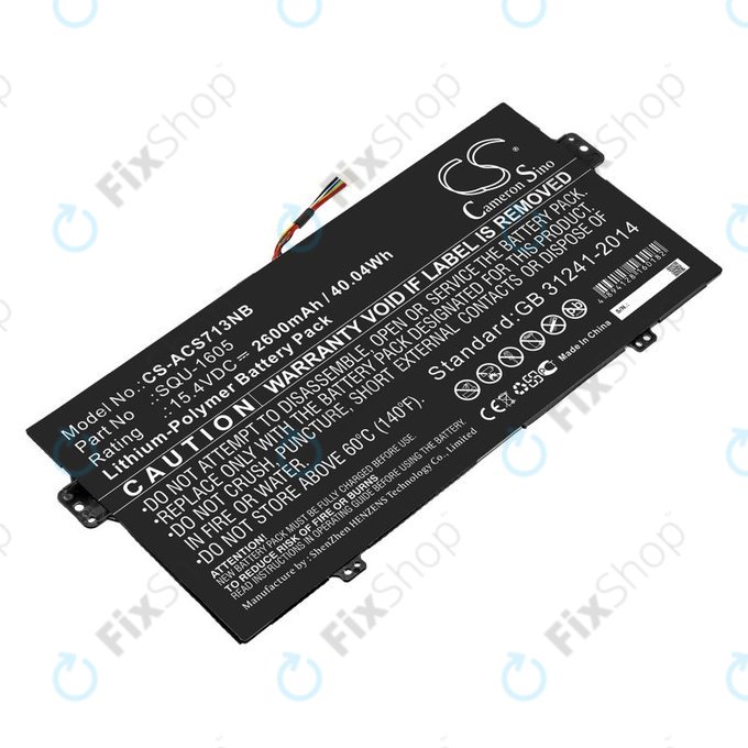 Батерия за Acer SF713-51, 2600mAh, Li-Pol, 15.4V, SQU-1605, HQ