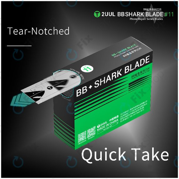 Скалпелни остриета Shark No.11 BB 2UUL DA18, 100 бр.