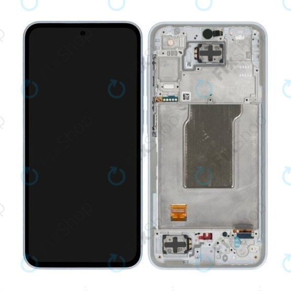 дисплей за Samsung A35 A356B, Тъчскрийн и рамка, GH82-34221B, Awesome Iceblue, Genuine Service Pack